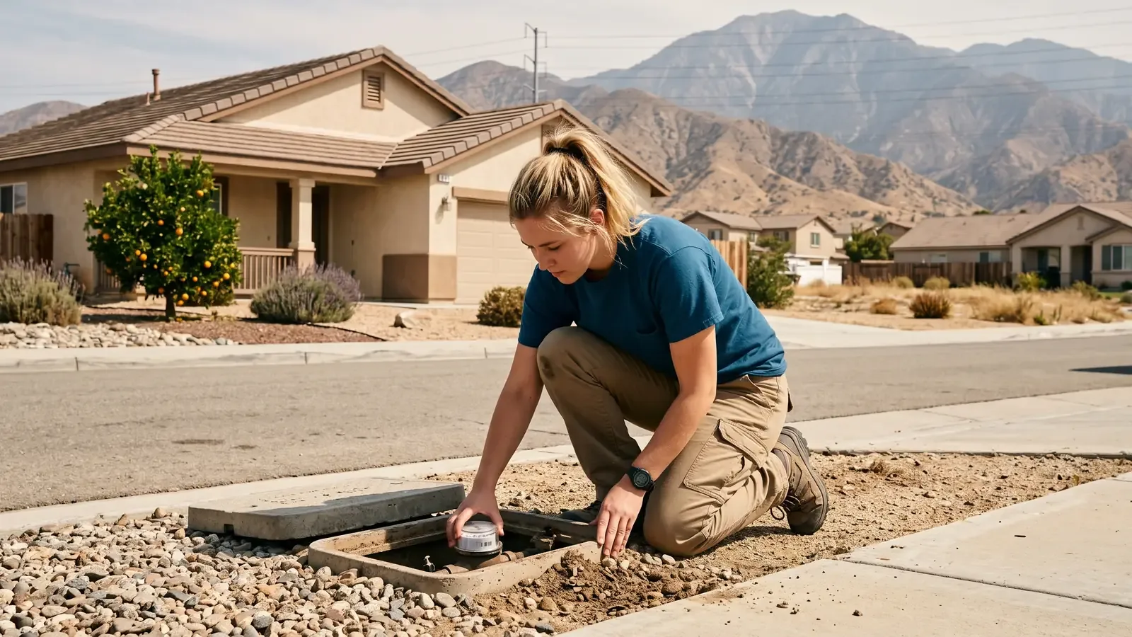 A plumber on a call in Pico Rivera